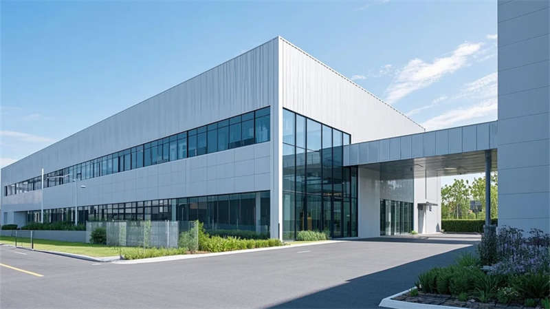 合肥廠(chǎng)房裝修，光影與生態(tài)交融的極簡(jiǎn)工業(yè)美學(xué)空間