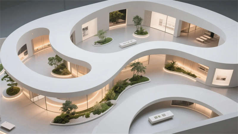 自然交互，智慧共生——合肥寵物用品廠(chǎng)產(chǎn)品展廳裝修設(shè)計(jì)效果圖