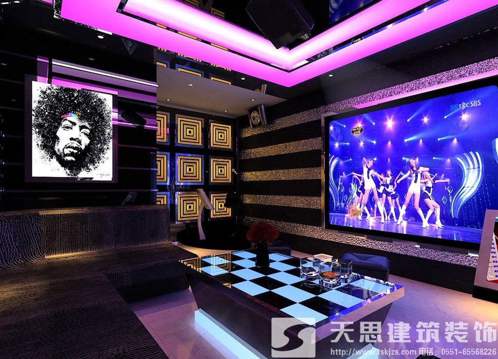 合肥KTV裝修設(shè)計(jì) 合理利用燈光打造視覺(jué)盛宴