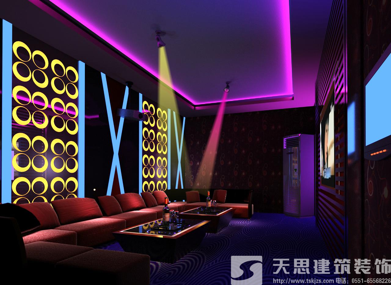 KTV裝修合理利用燈光打造視覺(jué)盛宴